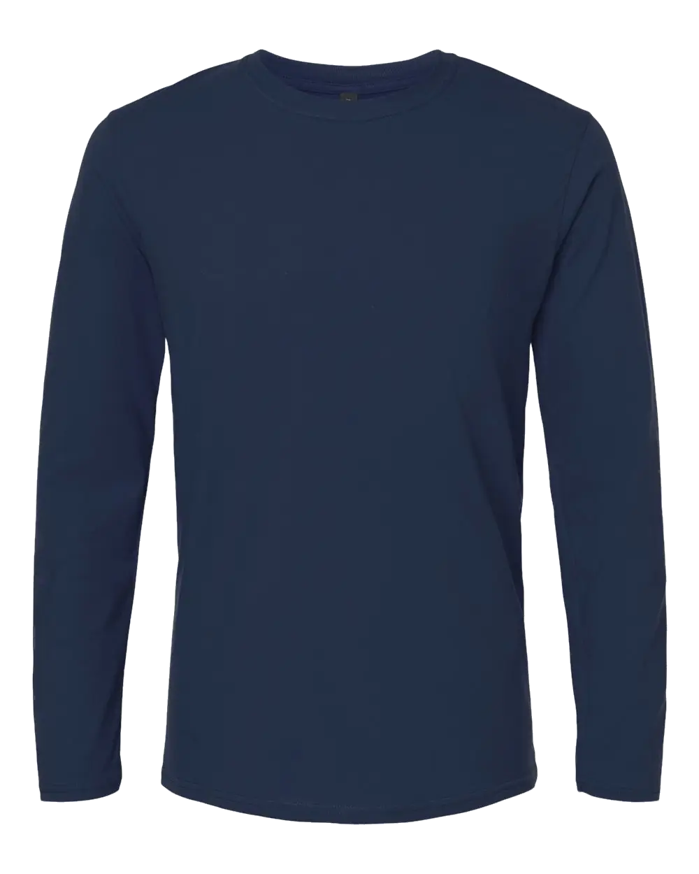 Fall Long Sleeve T-Shirt in navy, front view.